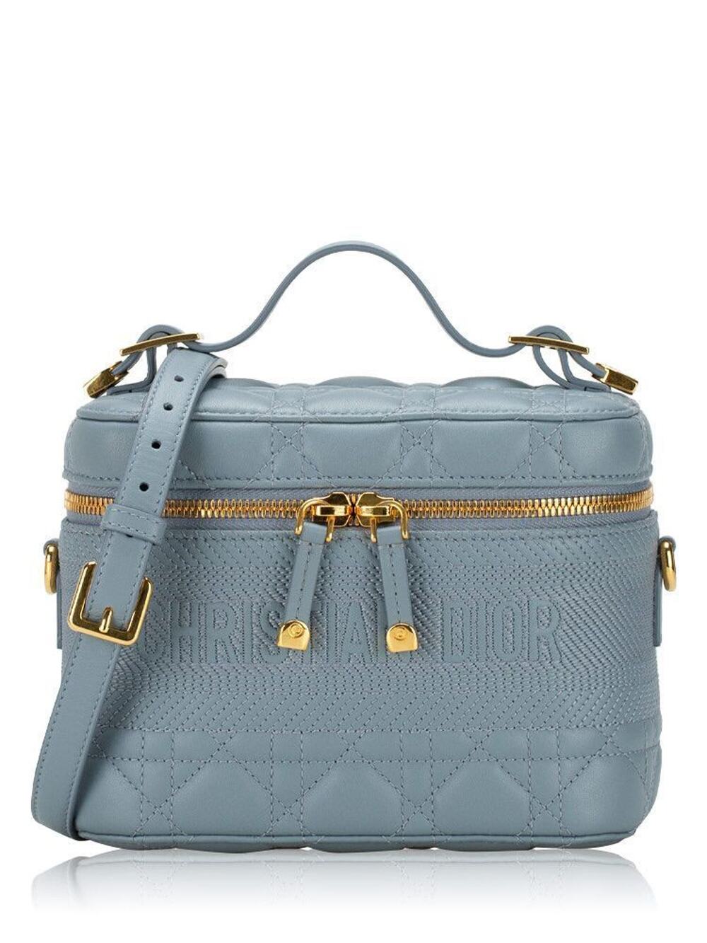 CHRISTIAN DIOR  Lambskin Cannage Vanity Bag